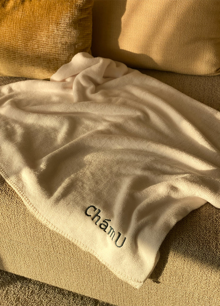 発熱効果で温かく包み込んでくれるパイルブランケット – ChamU